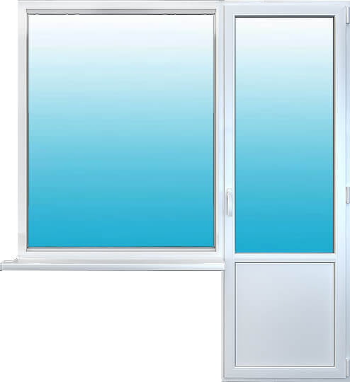 Балконные двери REHAU фото